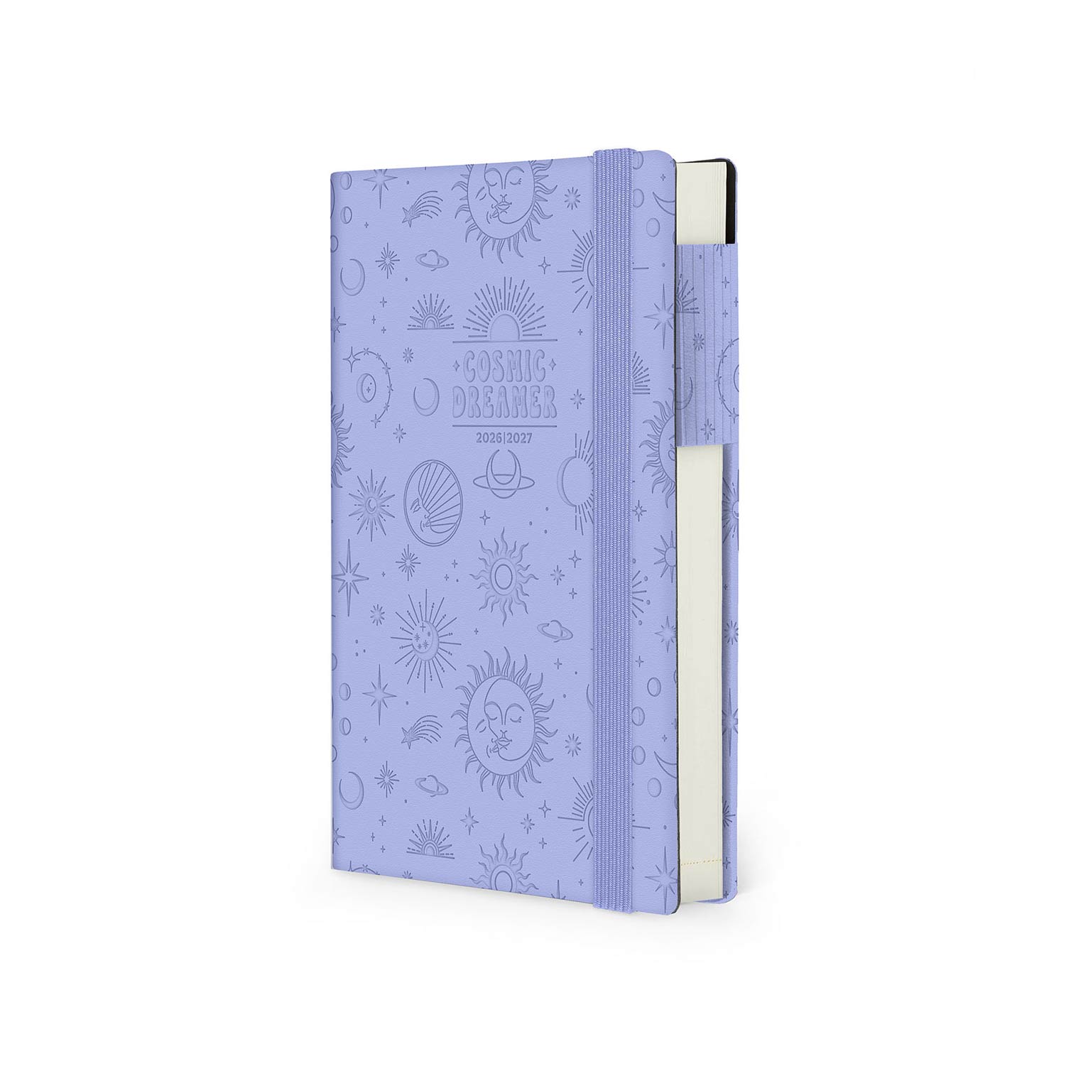 Agenda Escolar Diária 120X180Mm 2026/27 16 Meses Legami Cosmic Lilac Com Elastico Ag2716019 ( Imagem 2 de 4 ) - Preview