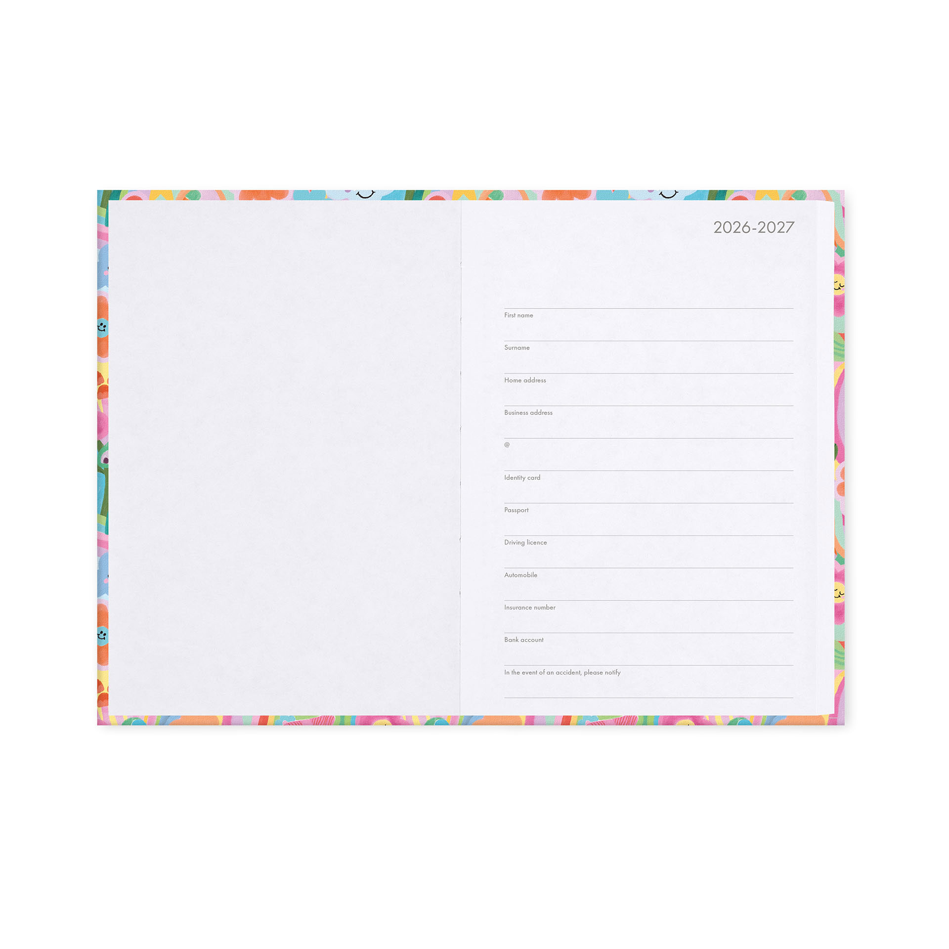 Agenda Escolar Diária 120X180Mm 2026/27 16 Meses Legami Mushrooms Com Elastico Ag2716048 ( Imagem 4 de 4 ) - Preview