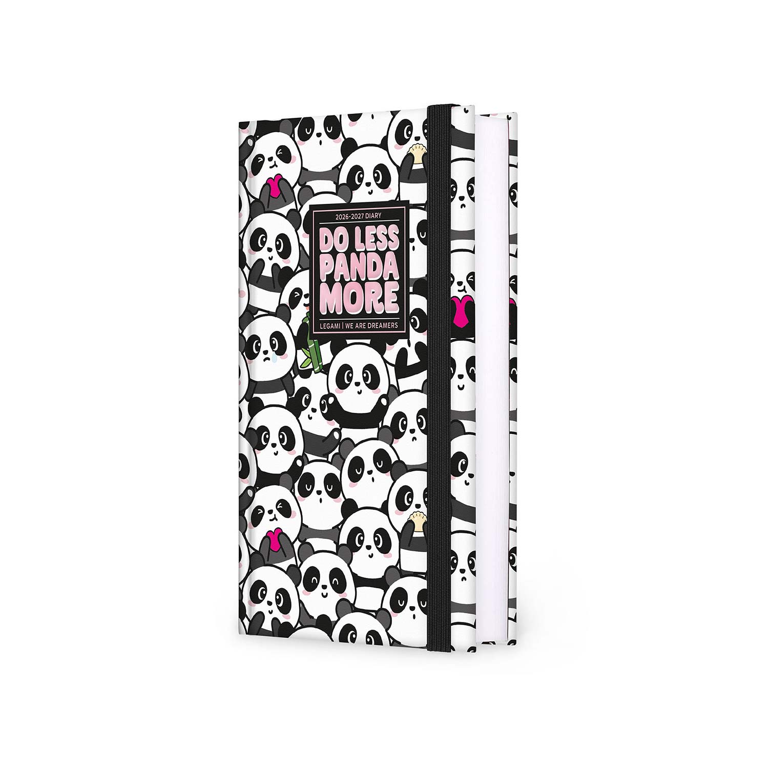 Agenda Escolar Diária 120X180Mm 2026/27 16 Meses Legami Panda Com Elastico Ag2716046 ( Imagem 2 de 4 ) - Preview