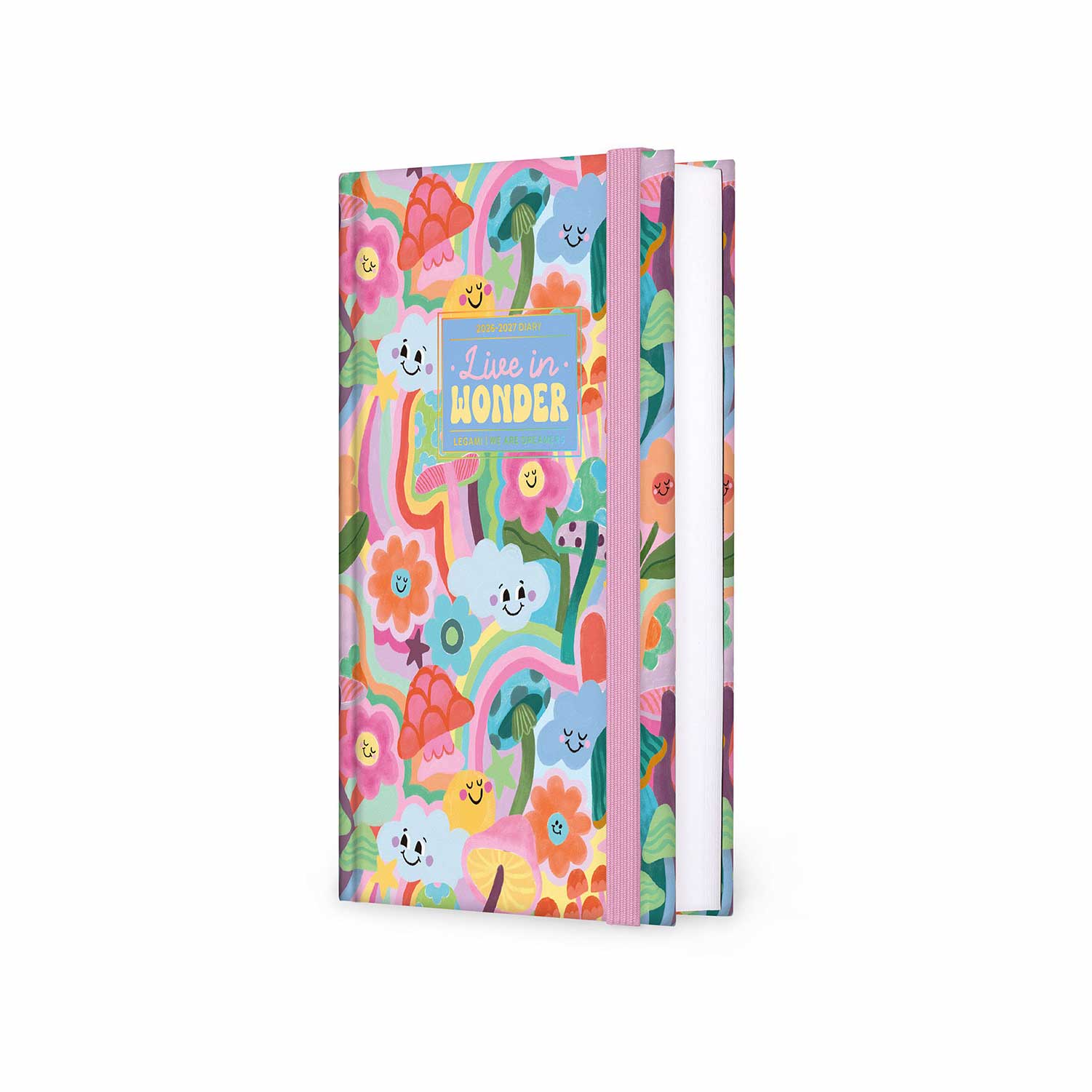Agenda Escolar Diária 120X180Mm 2026/27 16 Meses Legami Mushrooms Com Elastico Ag2716048 ( Imagem 2 de 4 ) - Preview