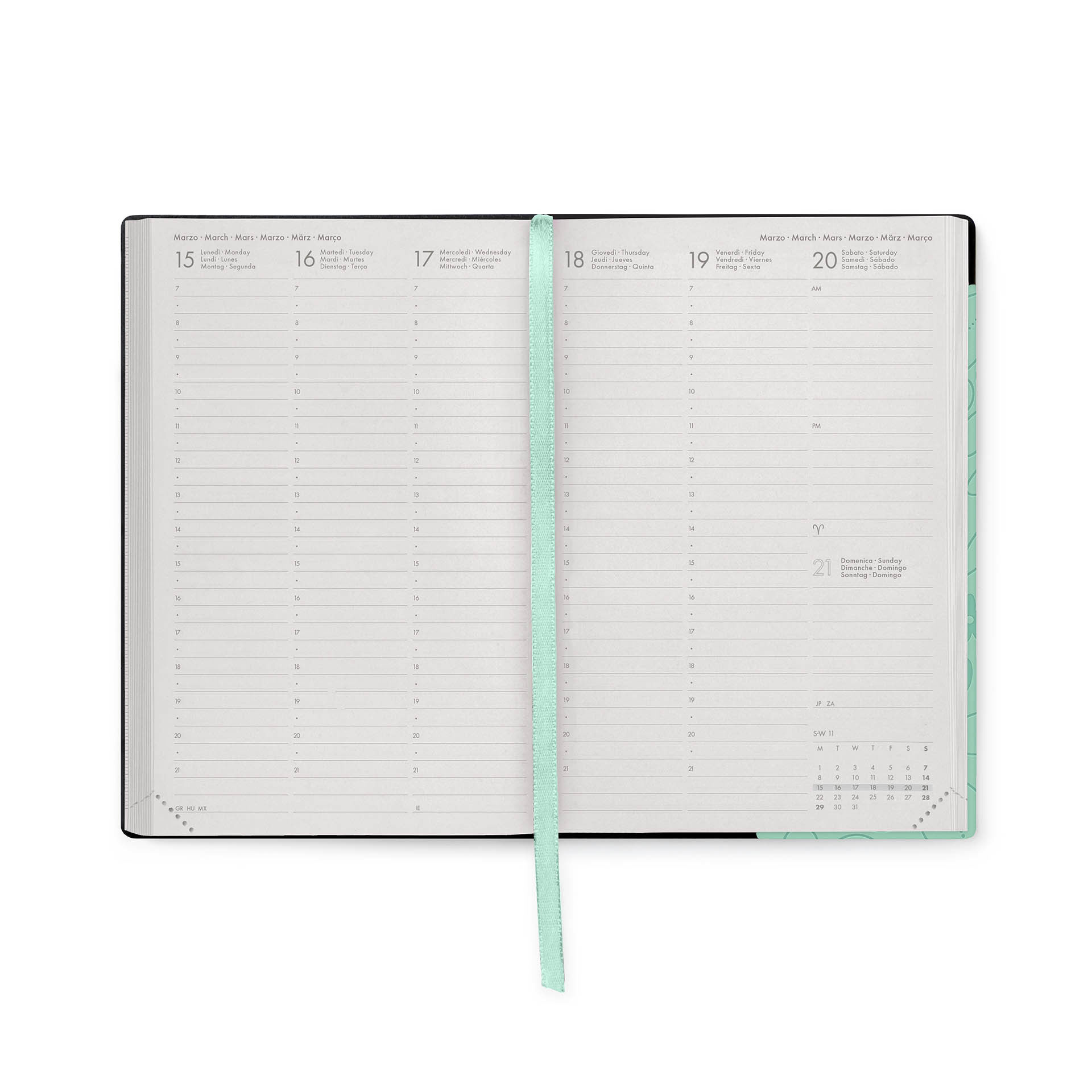 Agenda Escolar Semanal 120X180Mm 2026/27 16 Meses Legami Botanic Garden Com Elastico Ag2716030 ( Imagem 3 de 4 ) - Preview