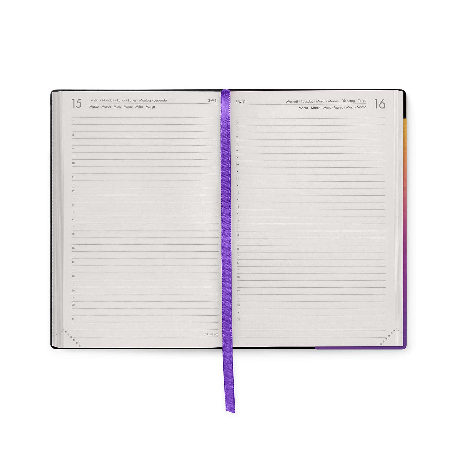 Agenda Escolar Diária 120X180Mm 2026/27 16 Meses Legami Sunset Vibes Com Elastico Ag2716017 ( Imagem 3 de 4 ) - Preview
