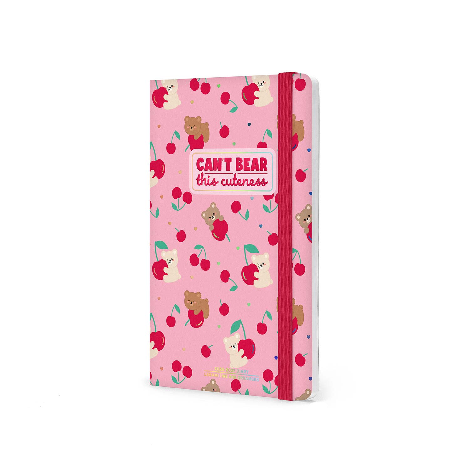 Agenda Escolar Semanal 120X180Mm 2026/27 16 Meses Legami Teddy Bear Cherry Pink Com Elastico Ag2716061 ( Imagem 2 de 4 ) - Preview