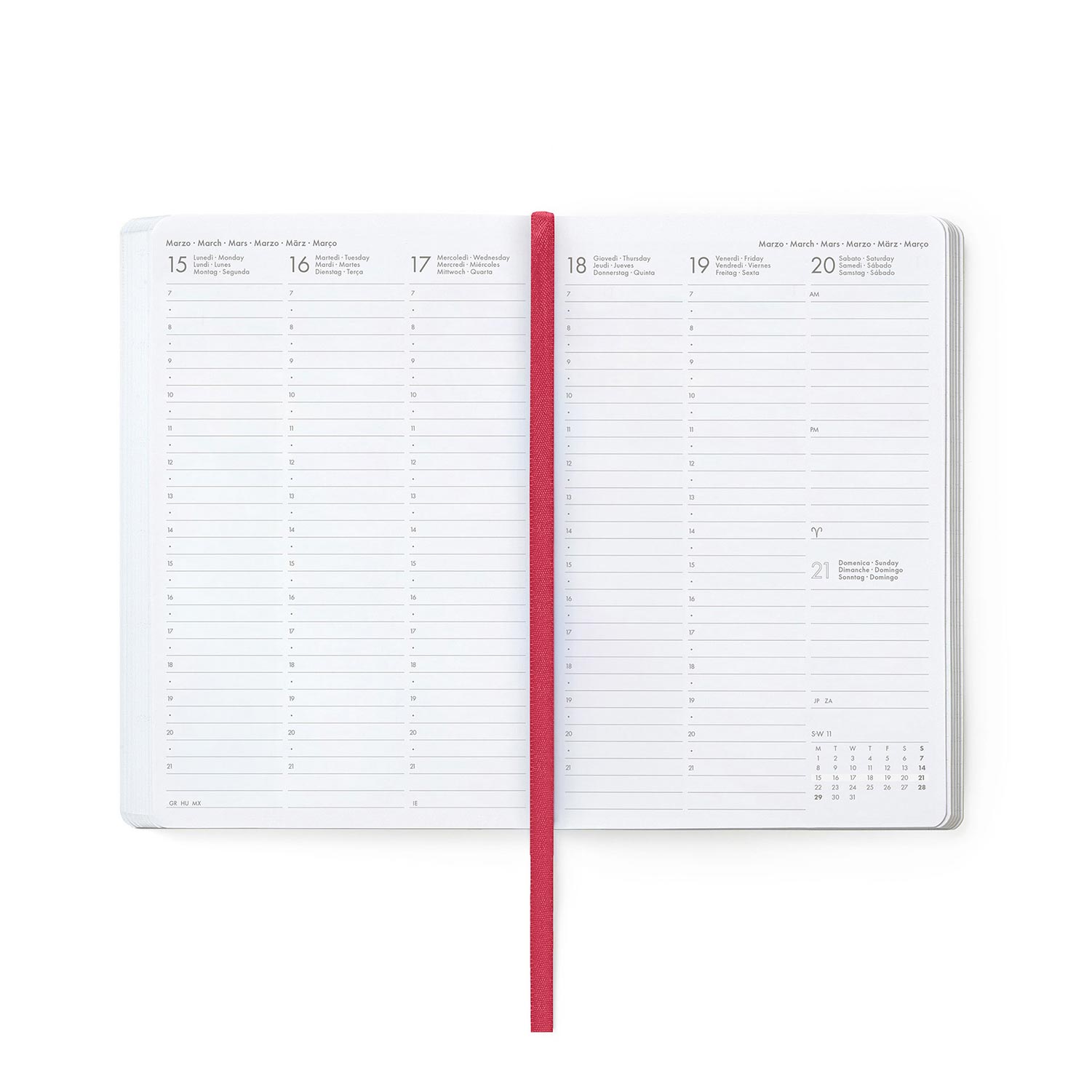 Agenda Escolar Semanal 120X180Mm 2026/27 16 Meses Legami Teddy Bear Cherry Pink Com Elastico Ag2716061 ( Imagem 3 de 4 ) - Preview