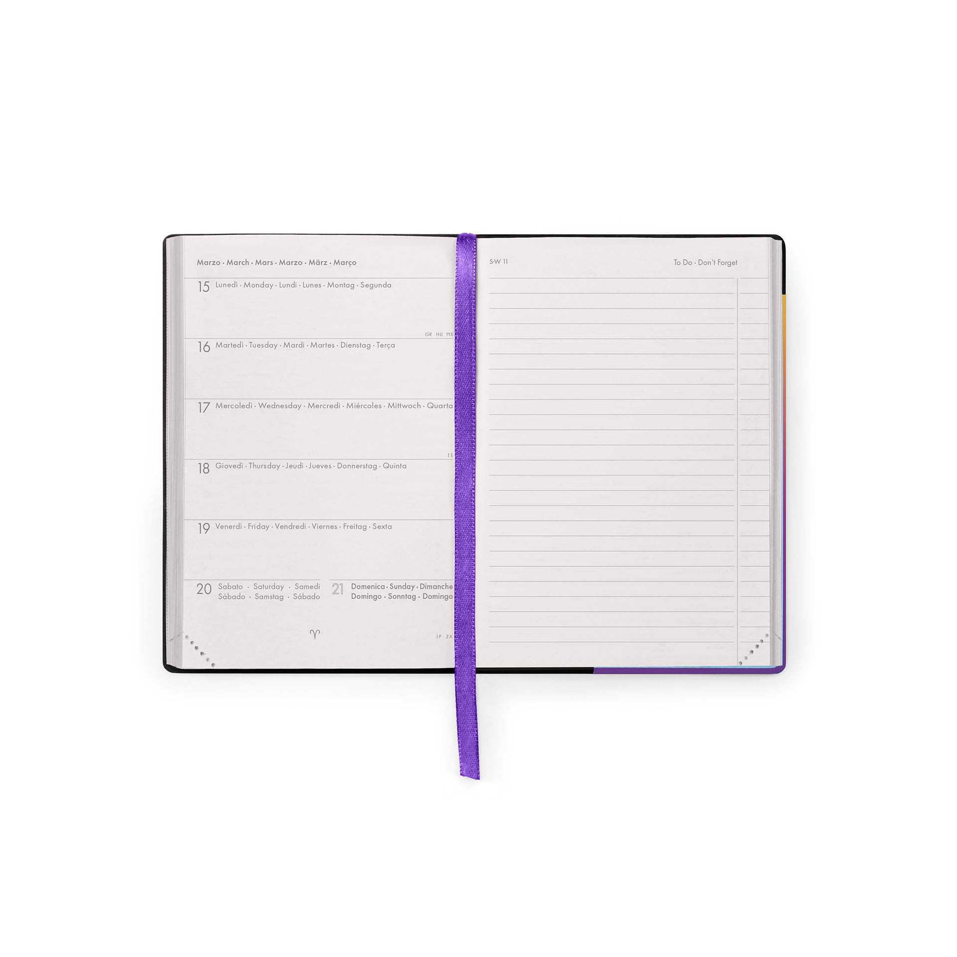 Agenda Escolar Semanal A6 2026/27 16 Meses Legami Sunset Vibes Com Elastico Ag2716009 ( Imagem 3 de 4 ) - Preview