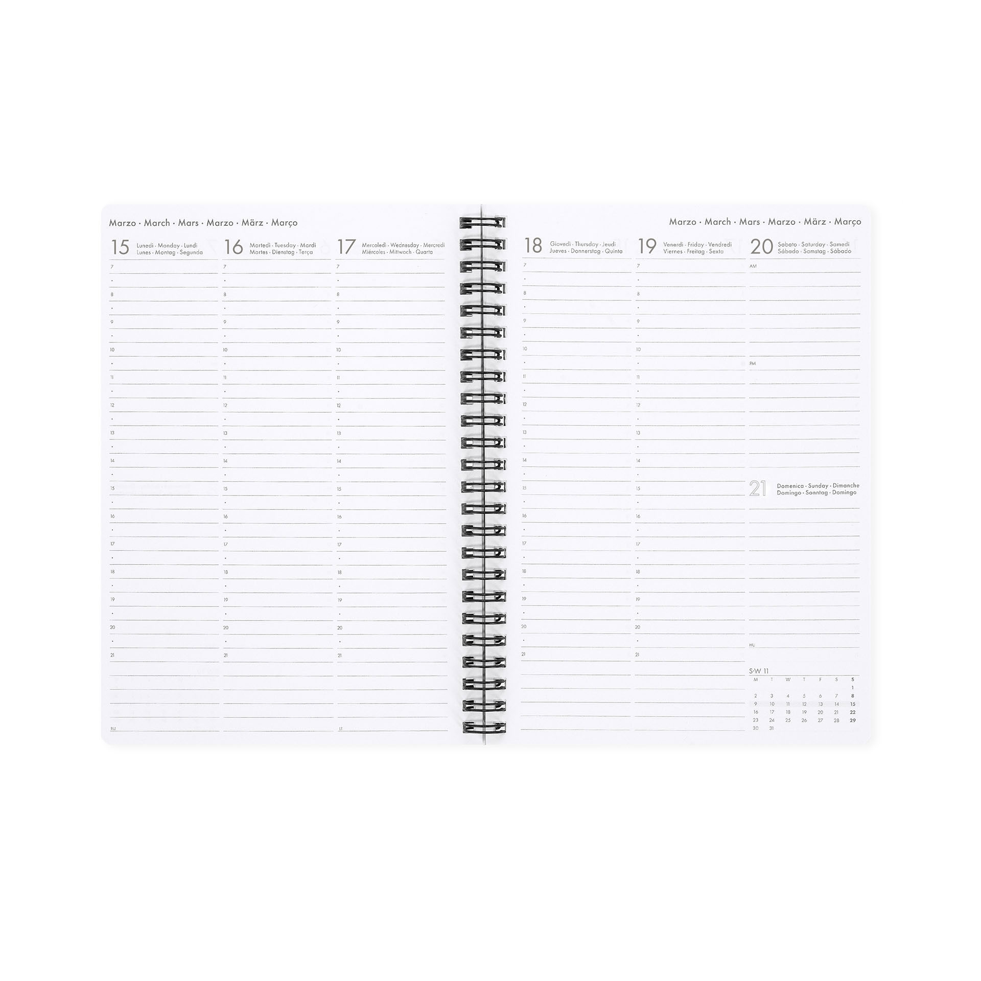Agenda Escolar Semanal A5 2026/27 16 Meses Espiral Legami Flowers Com Elastico Ag2716063 ( Imagem 3 de 4 ) - Preview