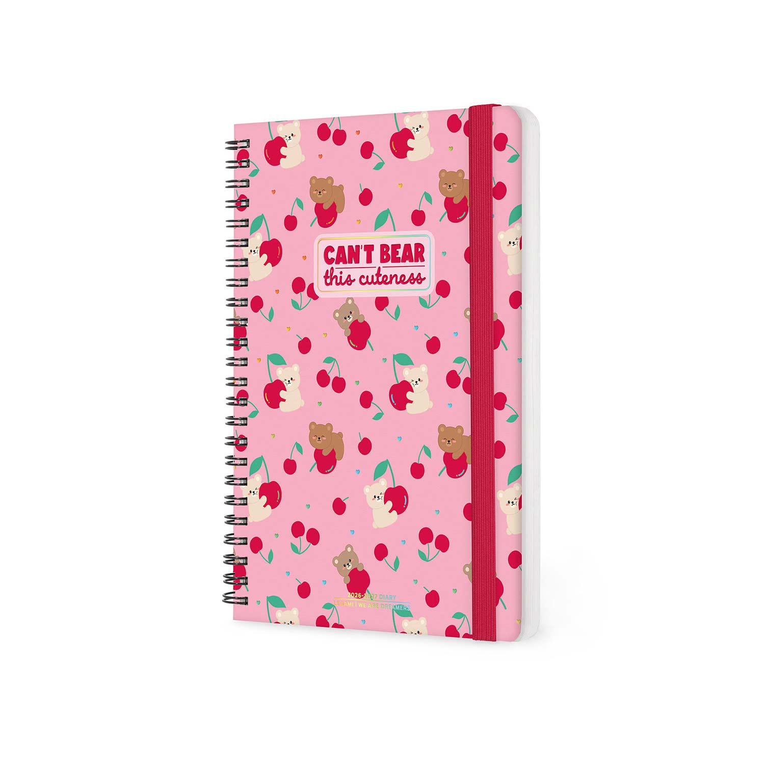 Agenda Escolar Semanal A5 2026/27 16 Meses Espiral Legami Teddy Bear Cherry Pink Com Elastico Ag2716066 ( Imagem 2 de 4 ) - Preview