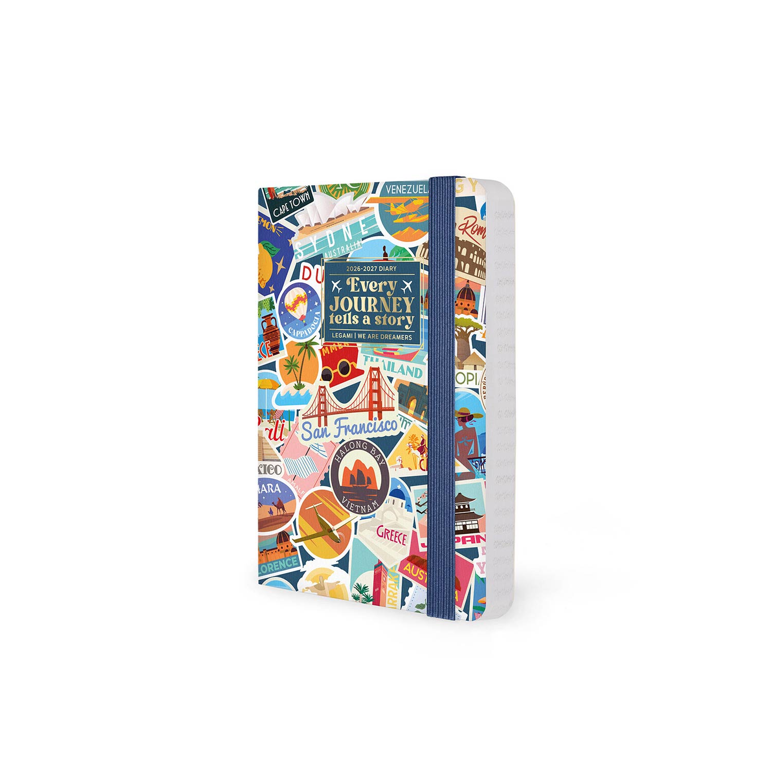 Agenda Escolar Semanal A6 2026/27 16 Meses Legami Travel Stickers Com Elastico Ag2716055 ( Imagem 2 de 4 ) - Preview