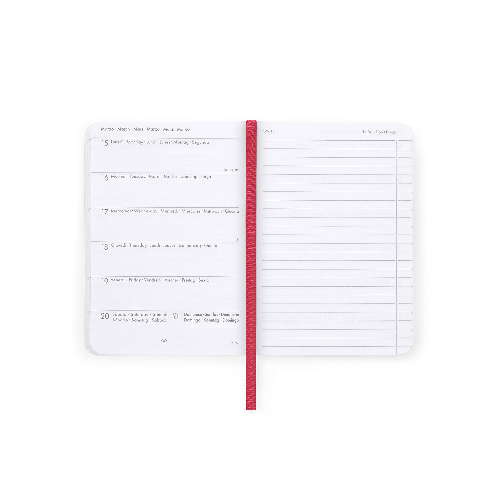 Agenda Escolar Semanal A6 2026/27 16 Meses Legami Teddy Bear Cherry Pink Com Elastico Ag2716056 ( Imagem 3 de 4 ) - Preview