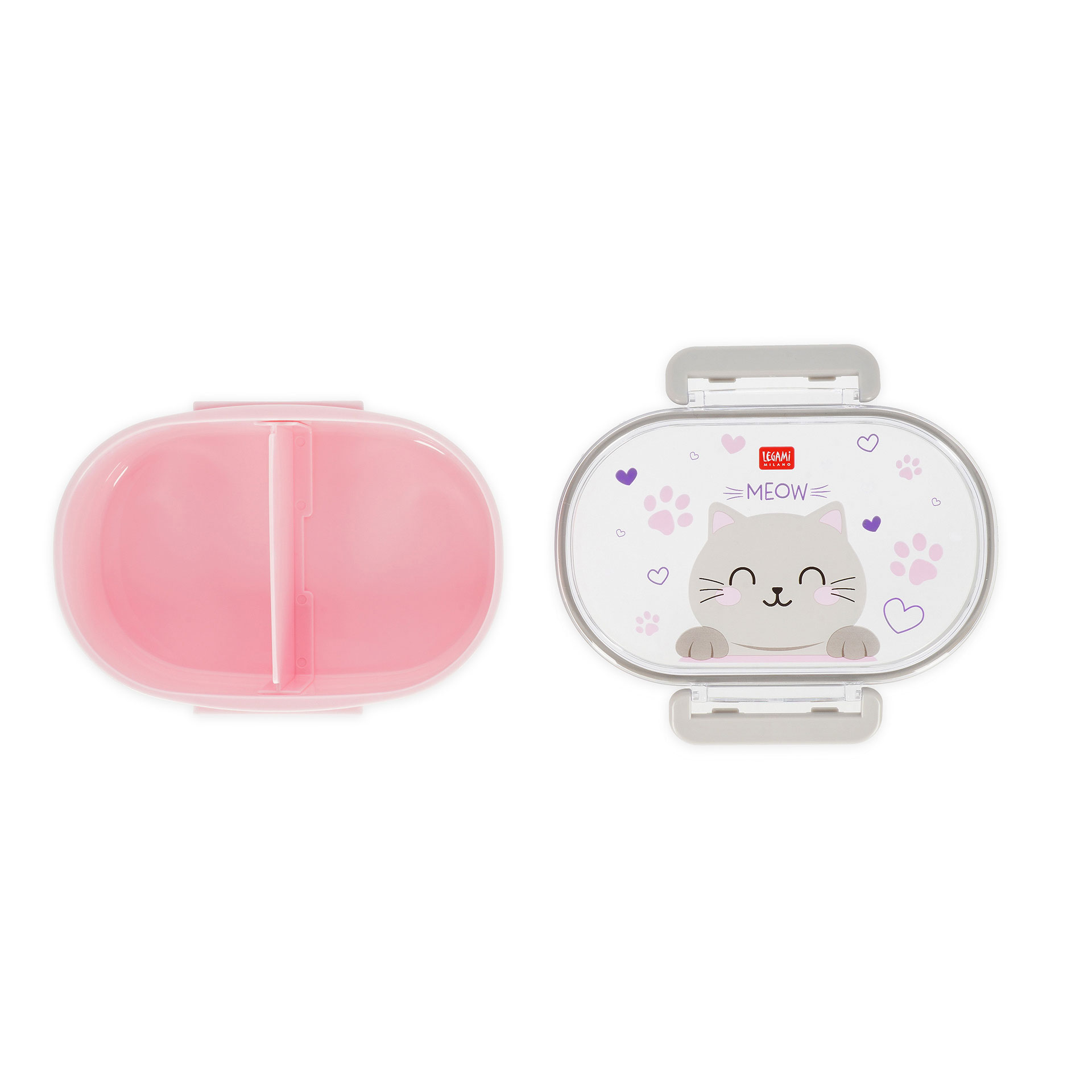 Caixa De Lanche Legami Snack & Go Kitty "Meow" Ksnb0001 ( Imagem 3 de 4 ) - Preview