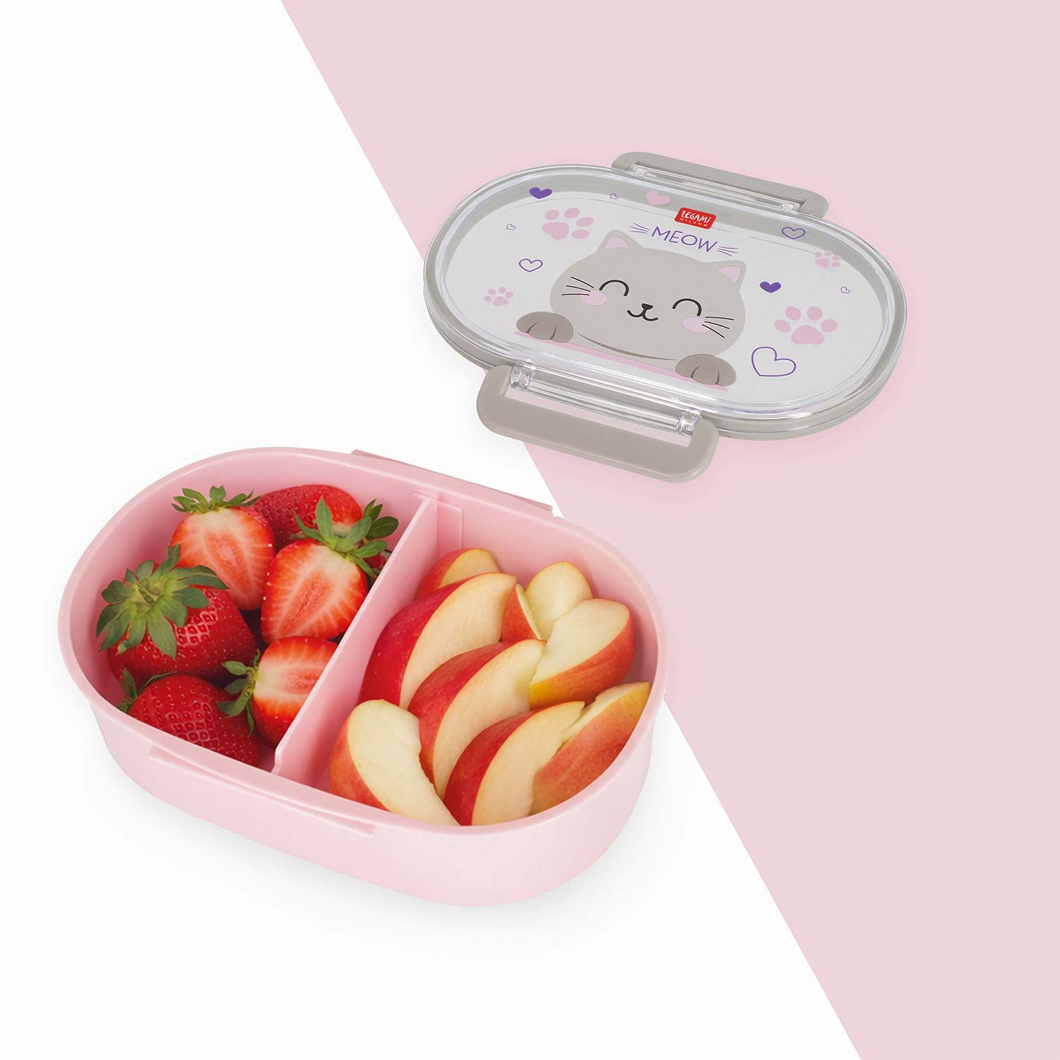 Caixa De Lanche Legami Snack & Go Kitty "Meow" Ksnb0001 ( Imagem 4 de 4 ) - Preview