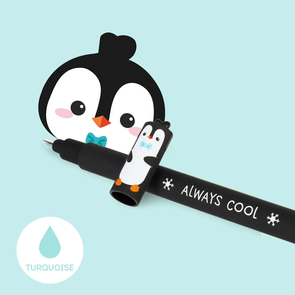 Esferográfica De Gel Apagável Legami Penguin "Always Cool" Ep0070 ( Imagem 2 de 3 ) - Preview