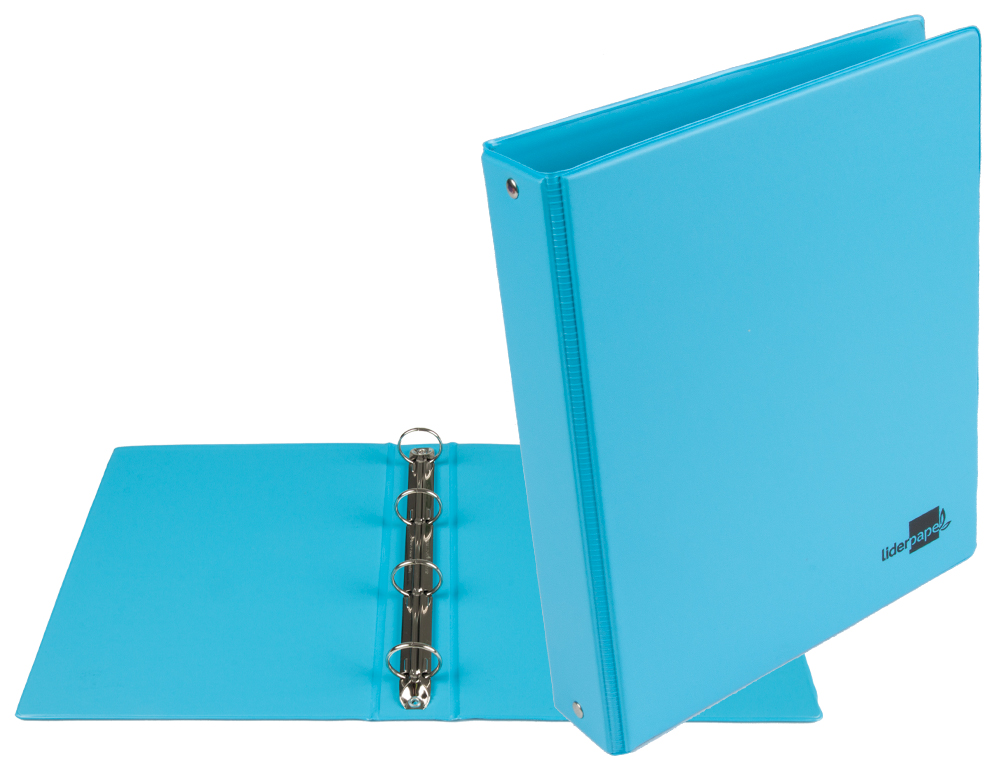 Pasta liderpapel cartao forrado pvc din a5 4 aneis 25 mm redondos azul ( Imagem 2 de 3 ) - Preview