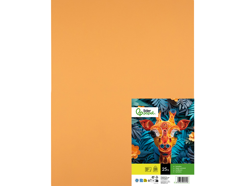 Cartolina liderpapel 50x65 cm 240 gr avela pack de 25 unidades ( Imagem 3 de 7 ) - Preview