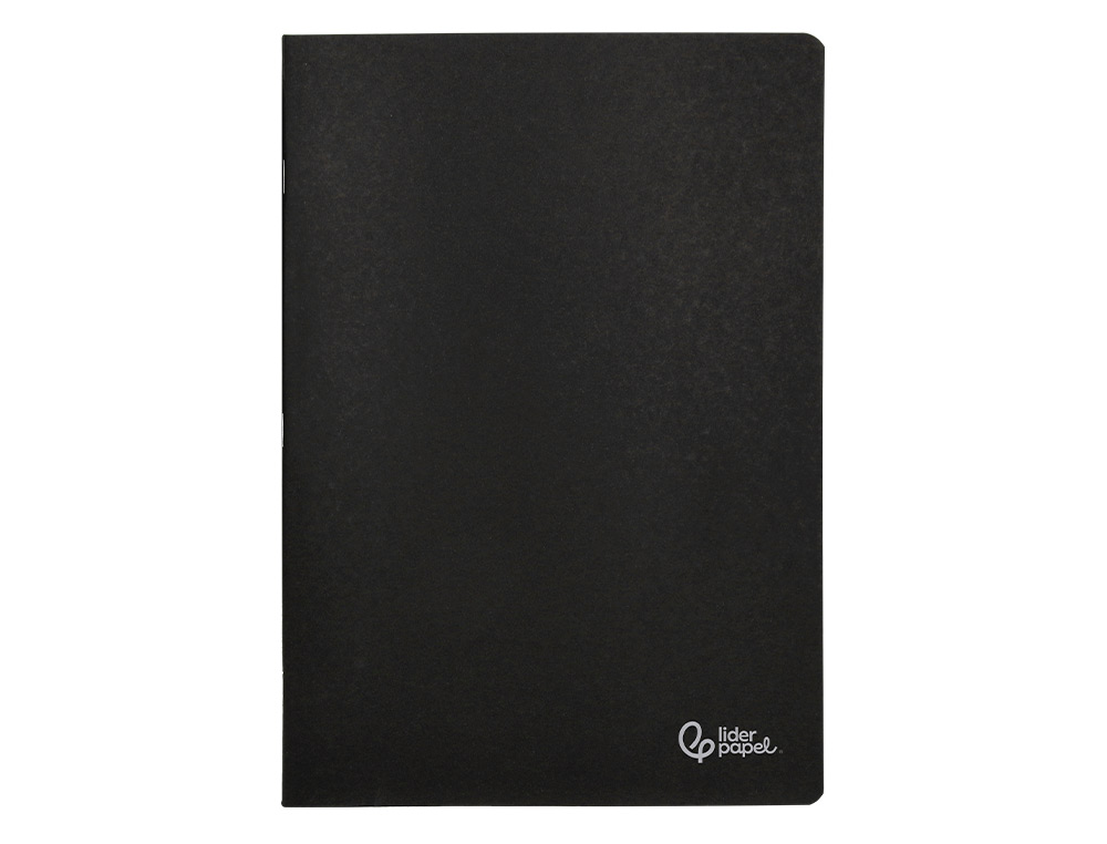 Caderno agrafado liderpapel capa preta din a4 80 f liso 60gr (10 unidades) ( Imagem 4 de 18 ) - Preview