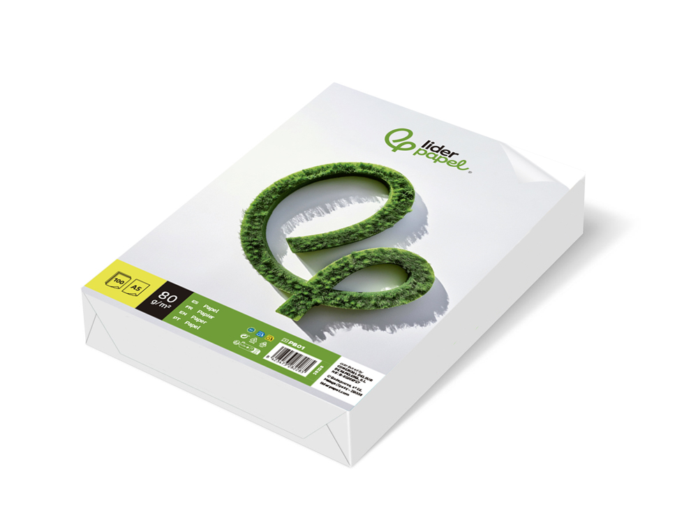 Papel de escrita 80 grs. liderpapel, liso a5, 100 folhas ( Imagem 5 de 12 ) - Preview