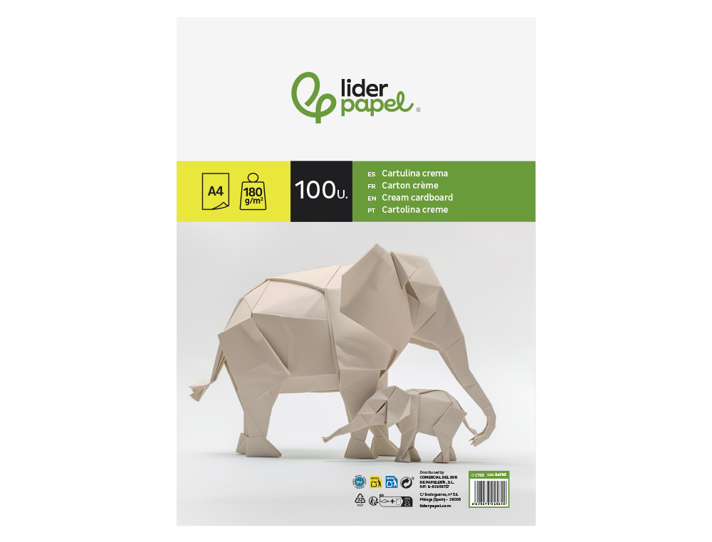 Cartolina liderpapel 180 gr 100 folhas din a4 creme ( Imagem 5 de 17 ) - Preview