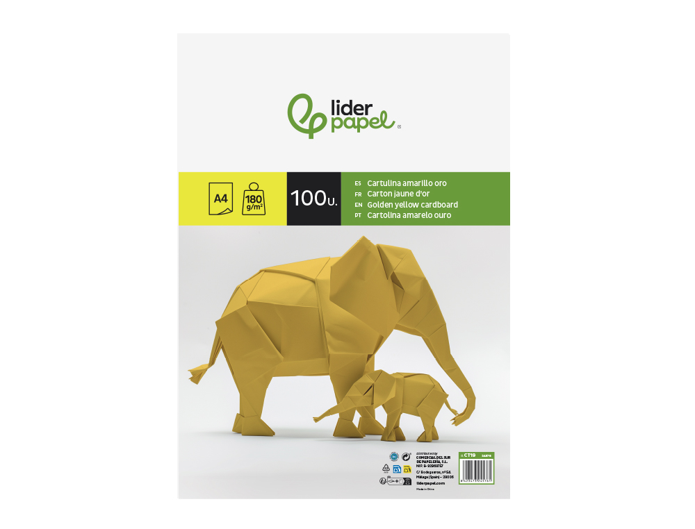 Cartolina liderpapel 180 gr 100 folhas din a4 ouro ( Imagem 5 de 20 ) - Preview