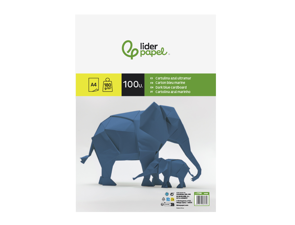Cartolina liderpapel 180 gr 100 folhas din a4 azul marinho ( Imagem 5 de 20 ) - Preview