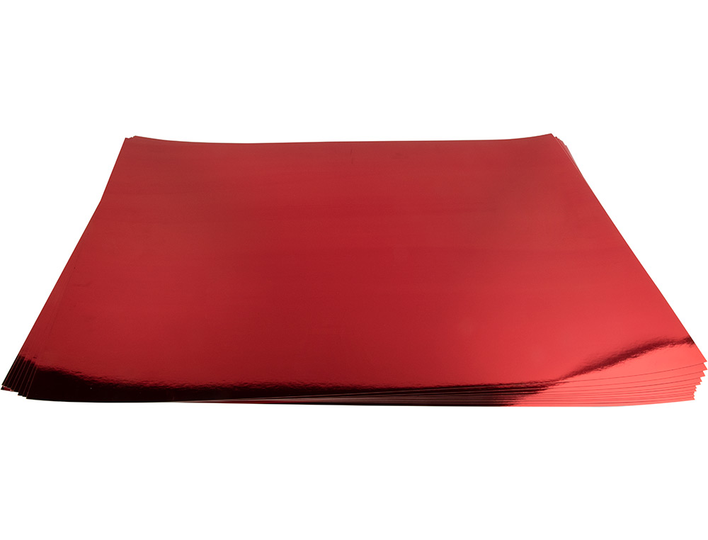 Cartolina metalizada liderpapel 50x65 cm 235 gr vermelha (10 unidades) ( Imagem 5 de 9 ) - Preview