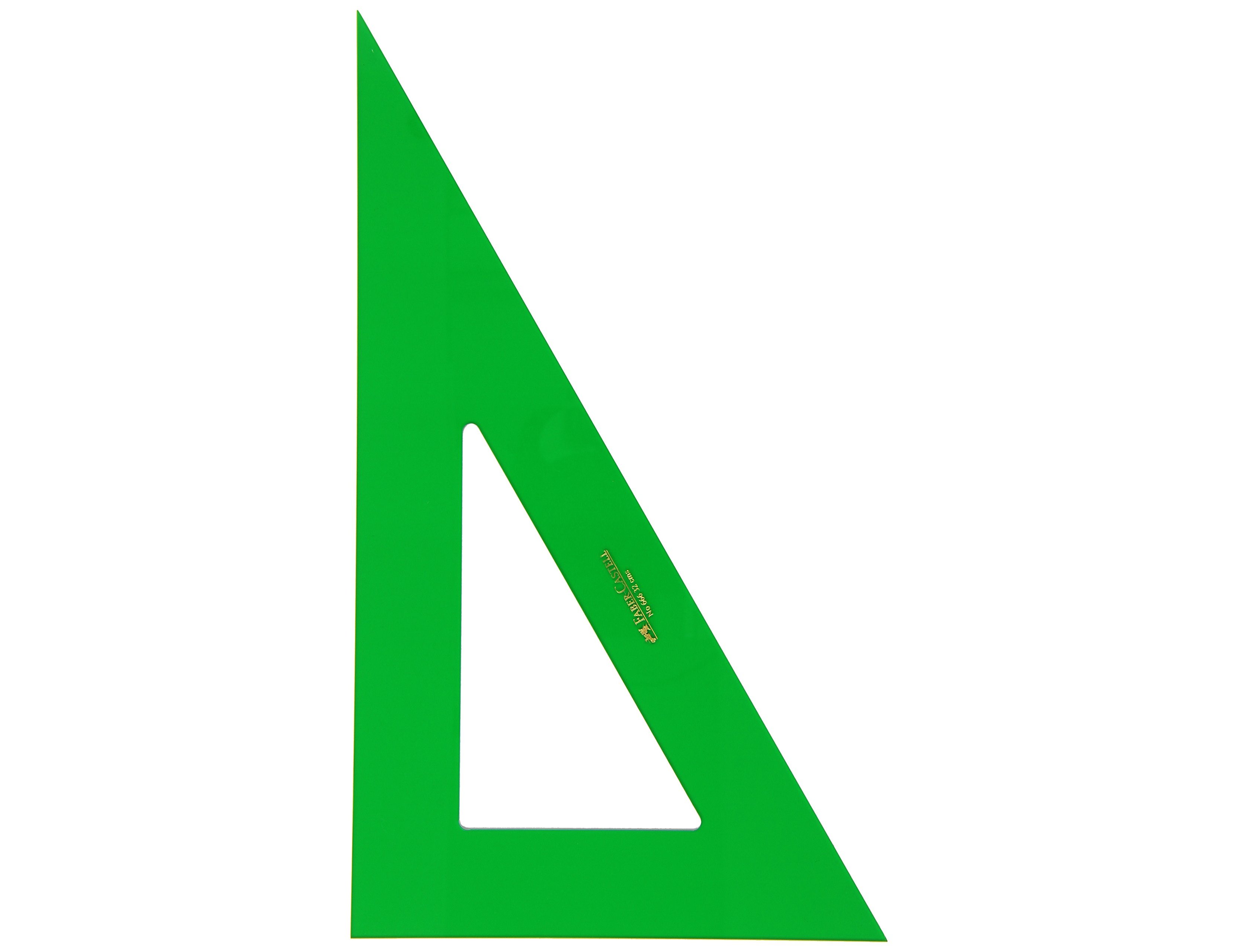 Esquadro plastico verde transp 32 cm ( Imagem 3 de 3 ) - Preview