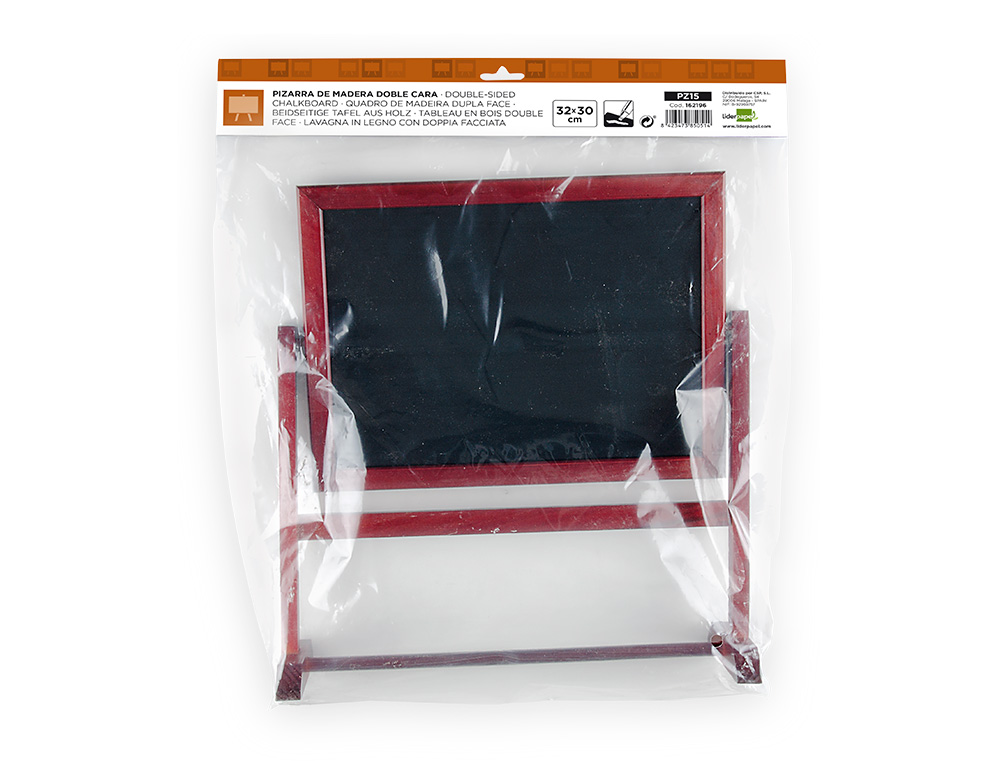 Quadro preto liderpapel para hotelaria dupla face voltavel com superficie para marcadores 32x30 cm ( Imagem 5 de 5 ) - Preview