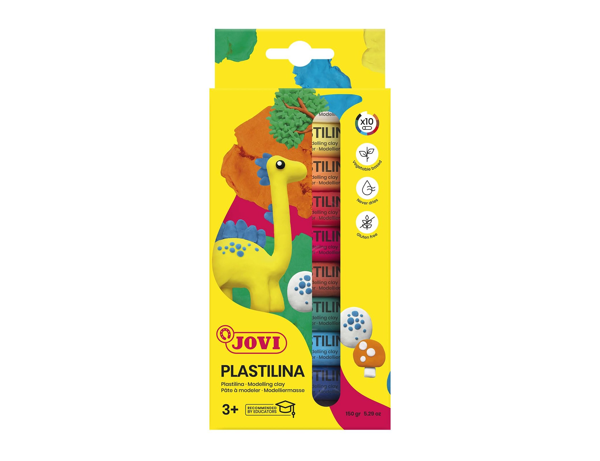 Jovi modeling clay, assorted colors - 10 bars ( Imagem 3 de 8 ) - Preview