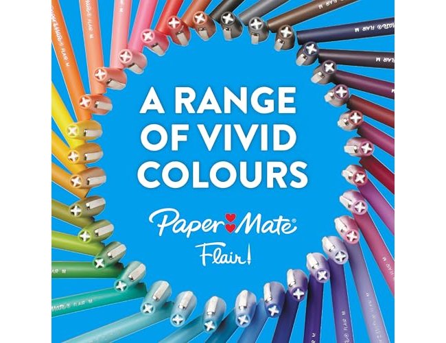 Marcador paper mate flair nylon 3102-1 vermelho (12 unidades) ( Imagem 5 de 10 ) - Preview