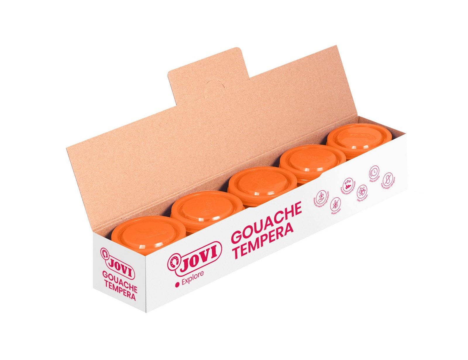 Guaches jovi 40 cc laranja (5 unidades) ( Imagem 3 de 9 ) - Preview