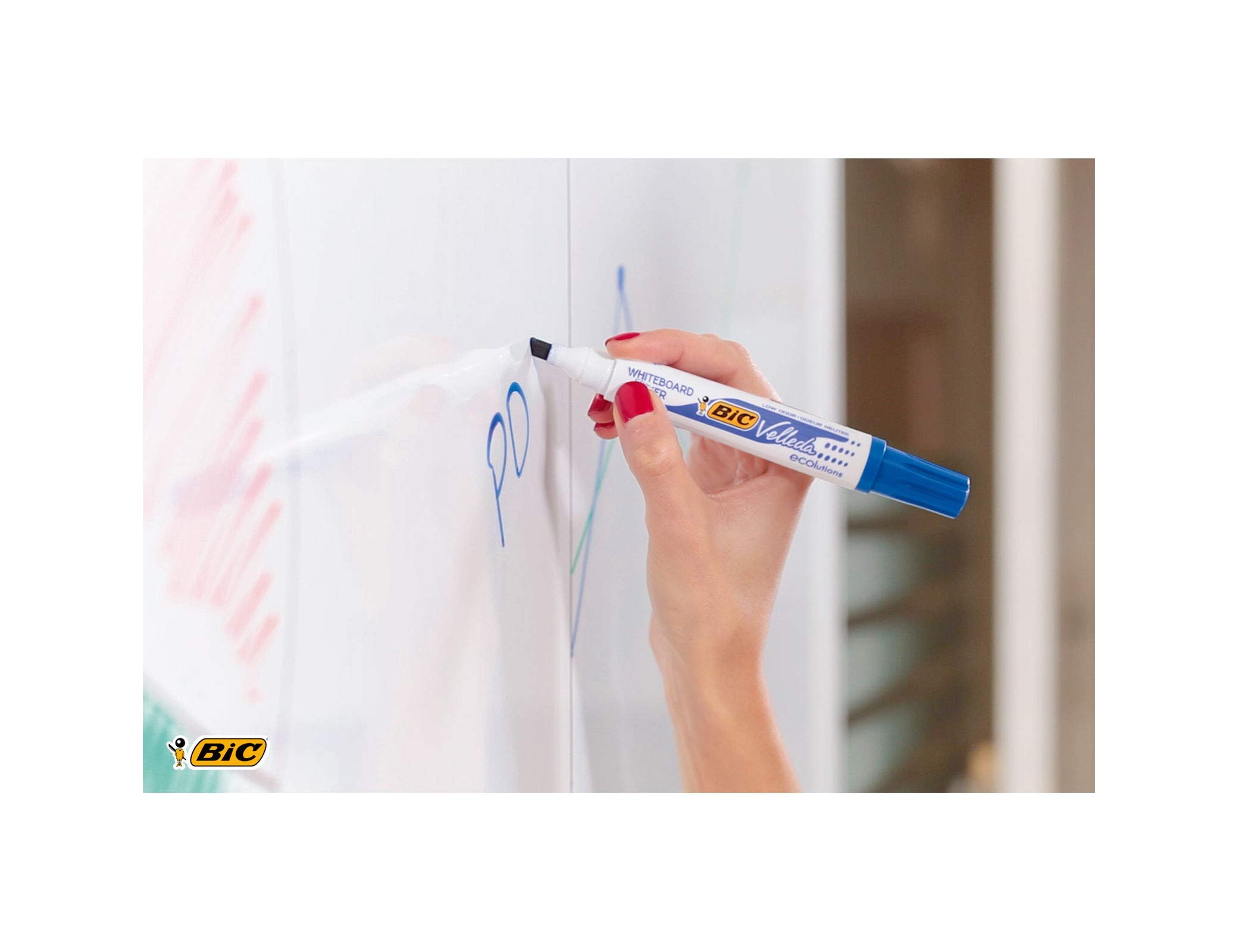 Bic Velleda Whiteboard Marker - Chisel Tip - Red ( Imagem 4 de 5 ) - Preview