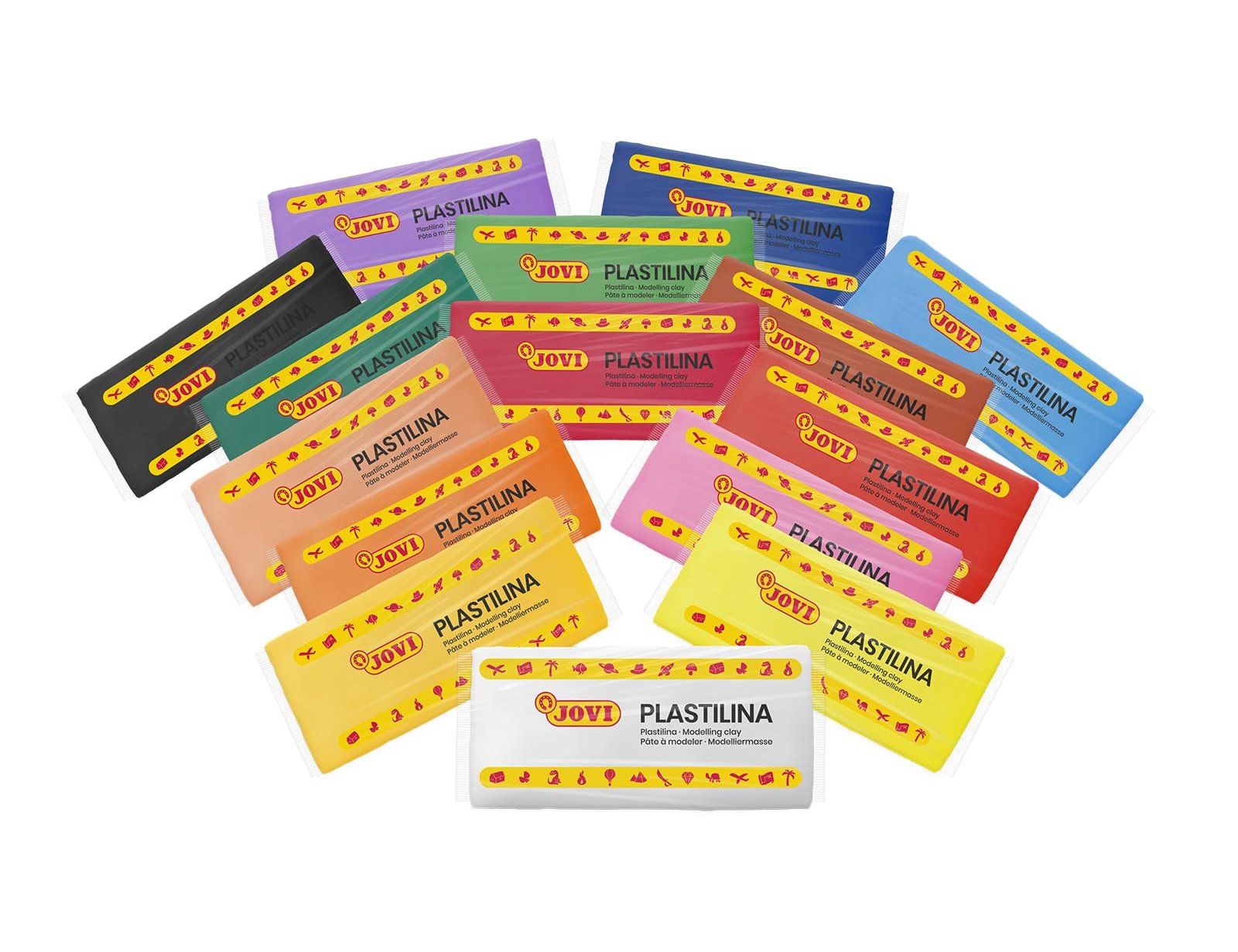 Plasticina jovi 71 pastilha 150 grs caixa de 15 cores sortidas ( Imagem 4 de 9 ) - Preview