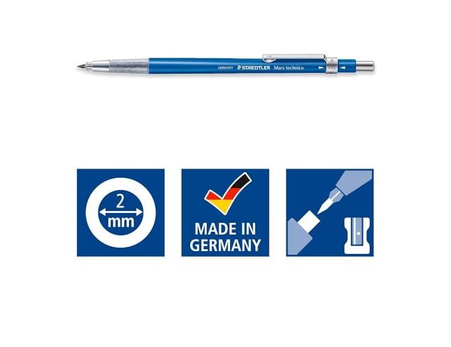 Lapiseira staedtler mars com clip 2 mm (10 unidades) ( Imagem 3 de 4 ) - Preview