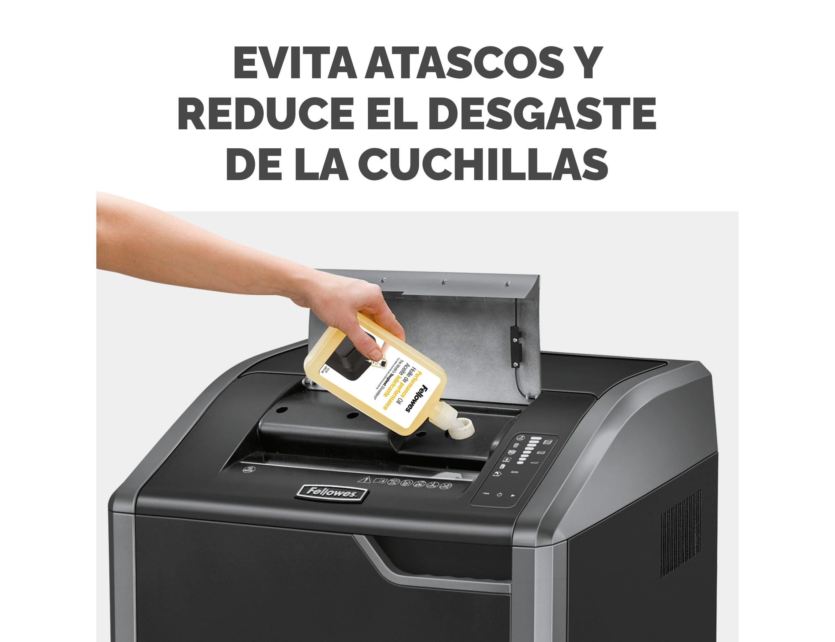 Oleo lubrificante fellowes para destruidoras de documentos 350 ml ( Imagem 4 de 9 ) - Preview