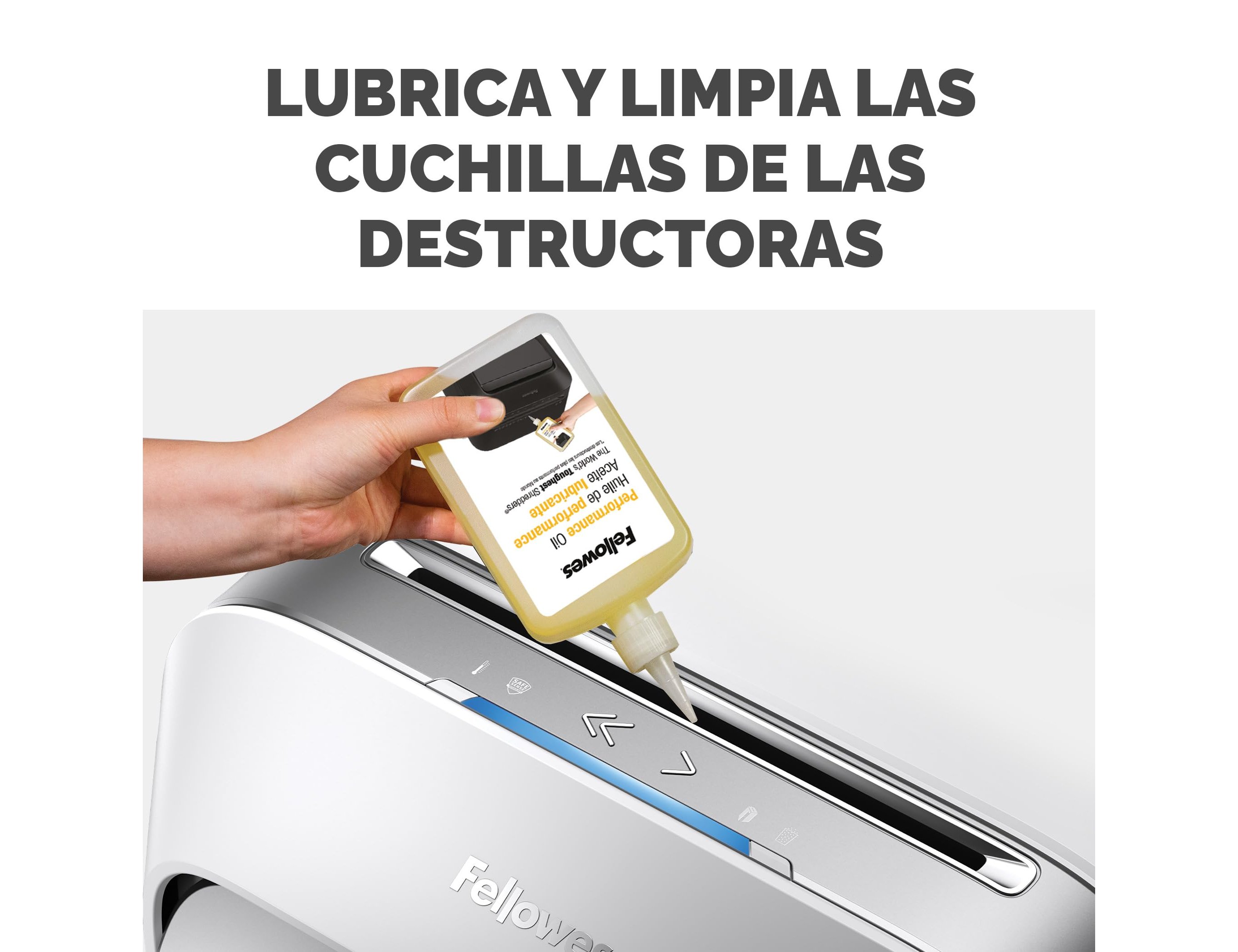 Oleo lubrificante fellowes para destruidoras de documentos 350 ml ( Imagem 5 de 9 ) - Preview