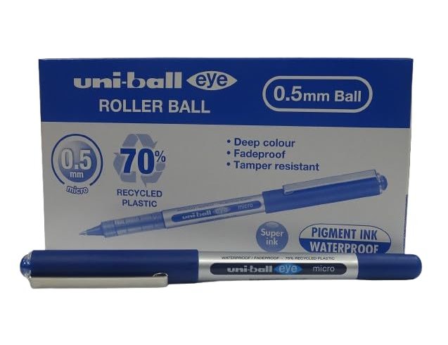 Marcador uni-ball roller ub-150 micro eye azul 0,5 mm (12 unidades) ( Imagem 3 de 7 ) - Preview