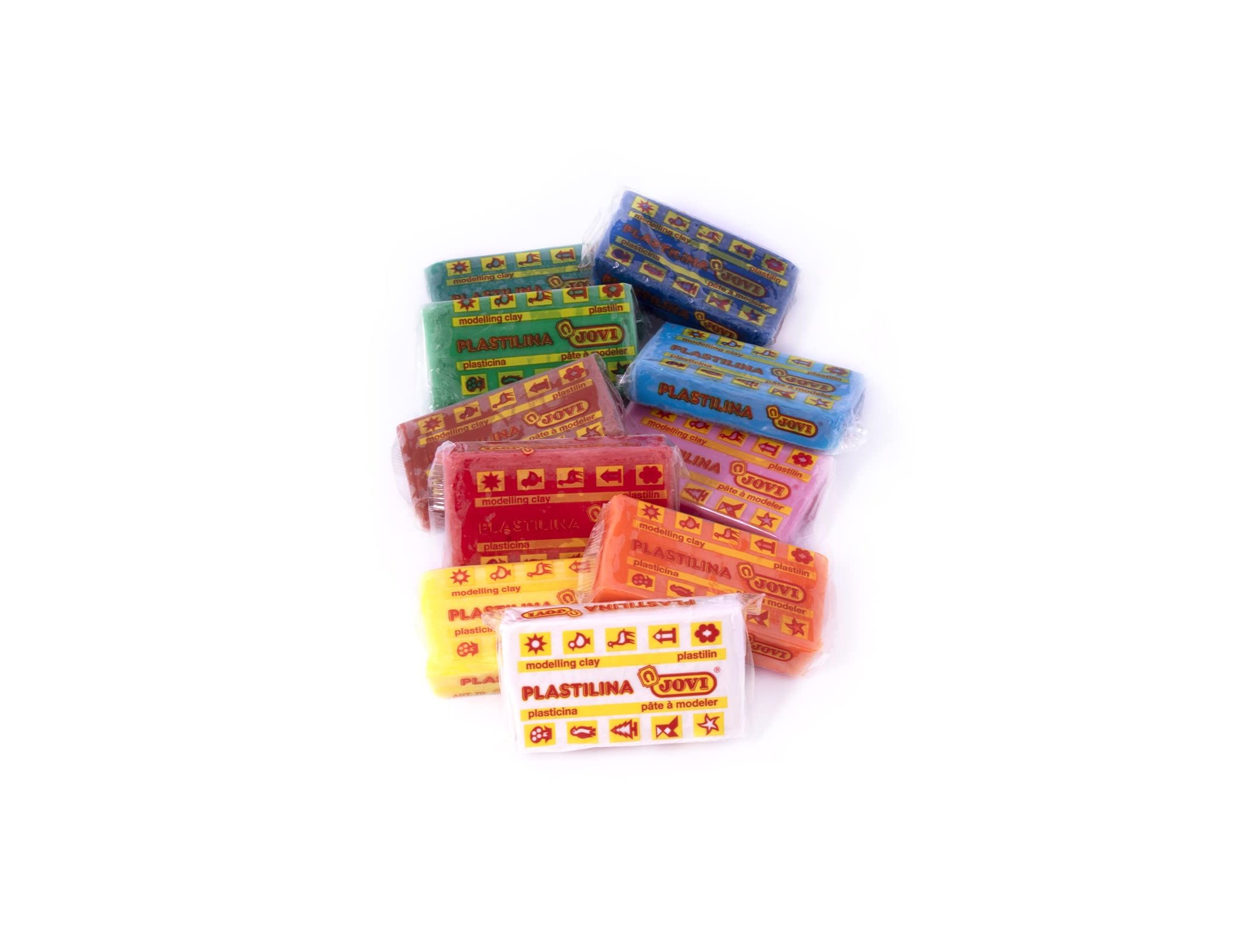 Plasticina jovi barra 10 cores sortidas de 50 gr ( Imagem 4 de 6 ) - Preview