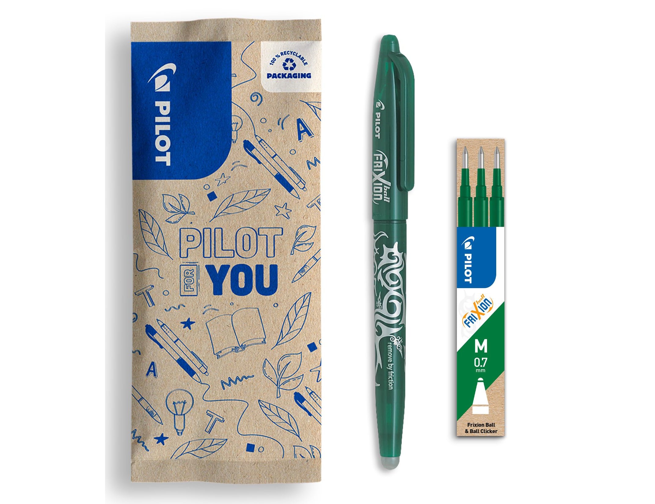 Marcador pilot frixion verde (12 unidades) ( Imagem 3 de 4 ) - Preview
