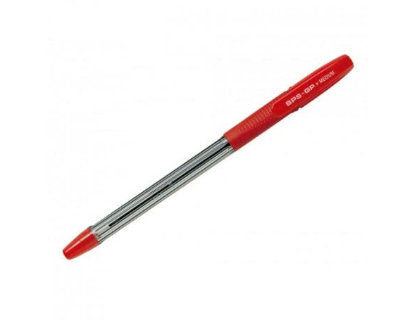 Esferografica pilot bps-gp vermelho -com grip-tinta base de oleo -com tampa ( Imagem 3 de 3 ) - Preview