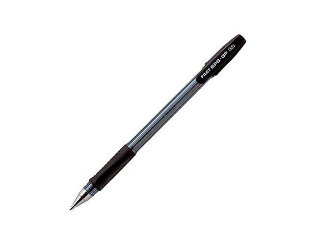 Esferografica pilot bps-gp preto -com grip-tinta base de oleo -com tampa (12 unidades) ( Imagem 3 de 3 ) - Preview