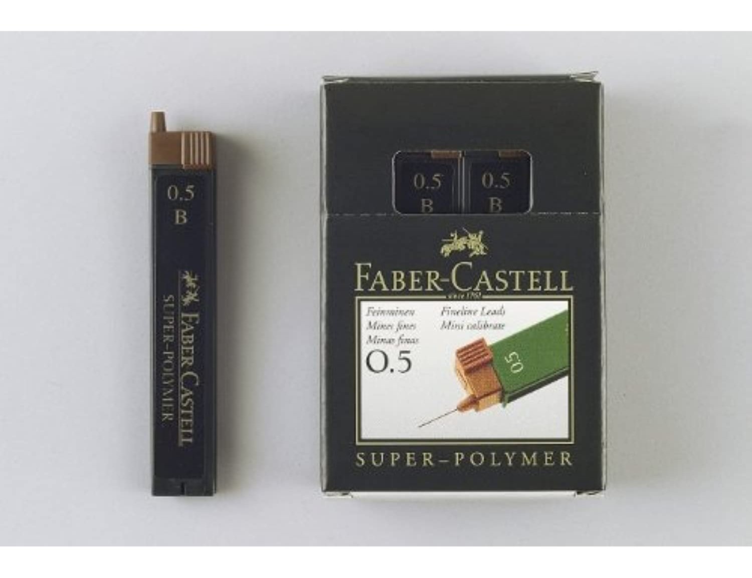Minas faber grafite 9065 0,5mm2b caixa 12 minas (12 unidades) ( Imagem 3 de 6 ) - Preview