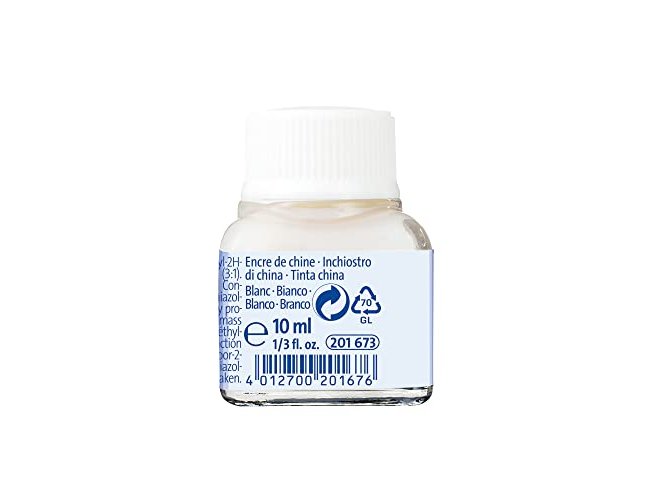 Tinta da china pelikan frasco 10 ml branca ( Imagem 4 de 6 ) - Preview