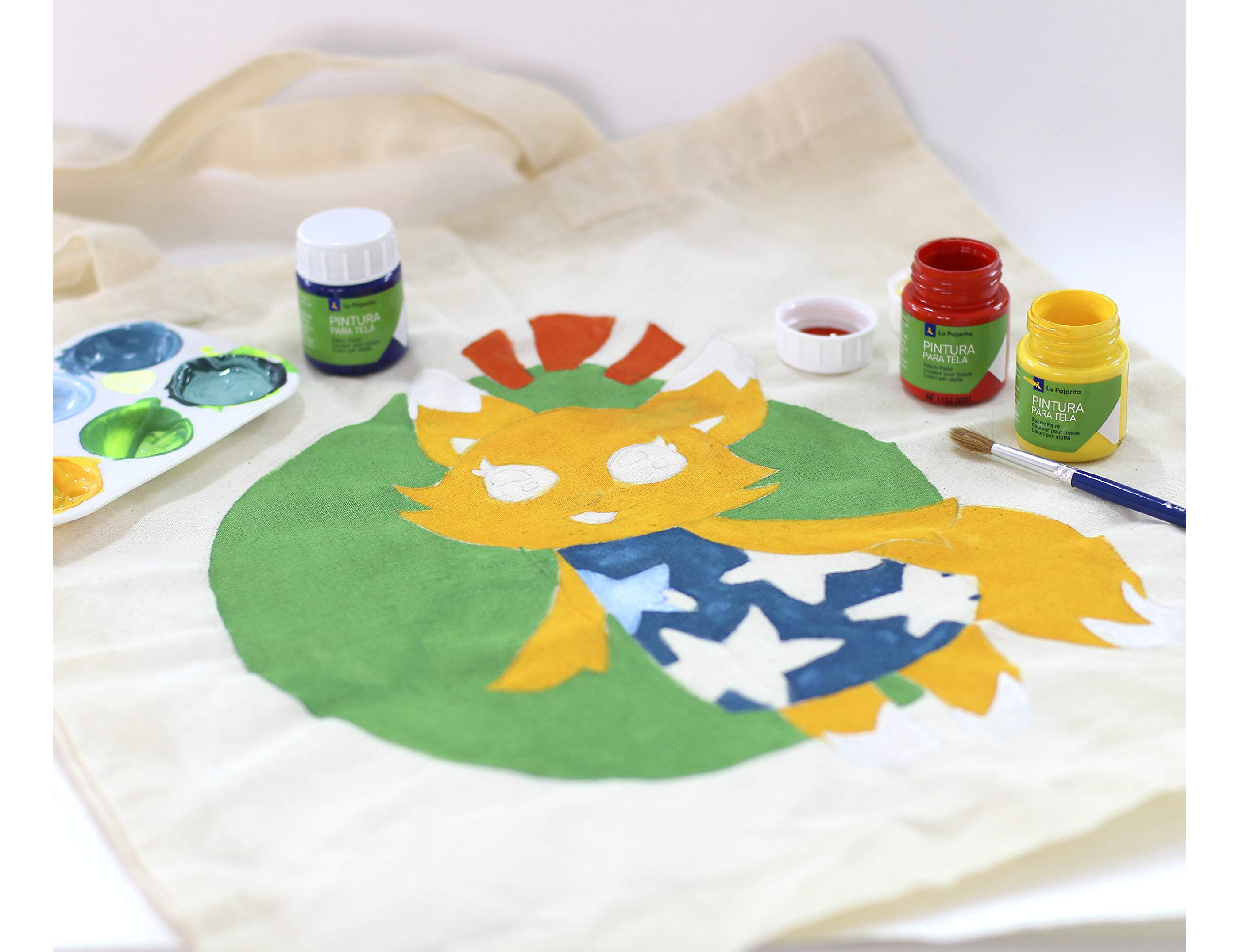 Tinta para tela la pajarita 20 ml amarelo real ( Imagem 5 de 6 ) - Preview