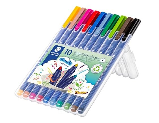 Canetas de feltro STAEDTLER Triplus Color 323 1mm caixa com 10 cores Sb10 ( Imagem 4 de 4 ) - Preview