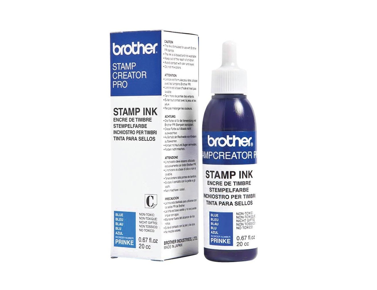 Recarga de tinta brother pr-ink-e cor azul para carimbos automaticos 20 cc ( Imagem 4 de 4 ) - Preview