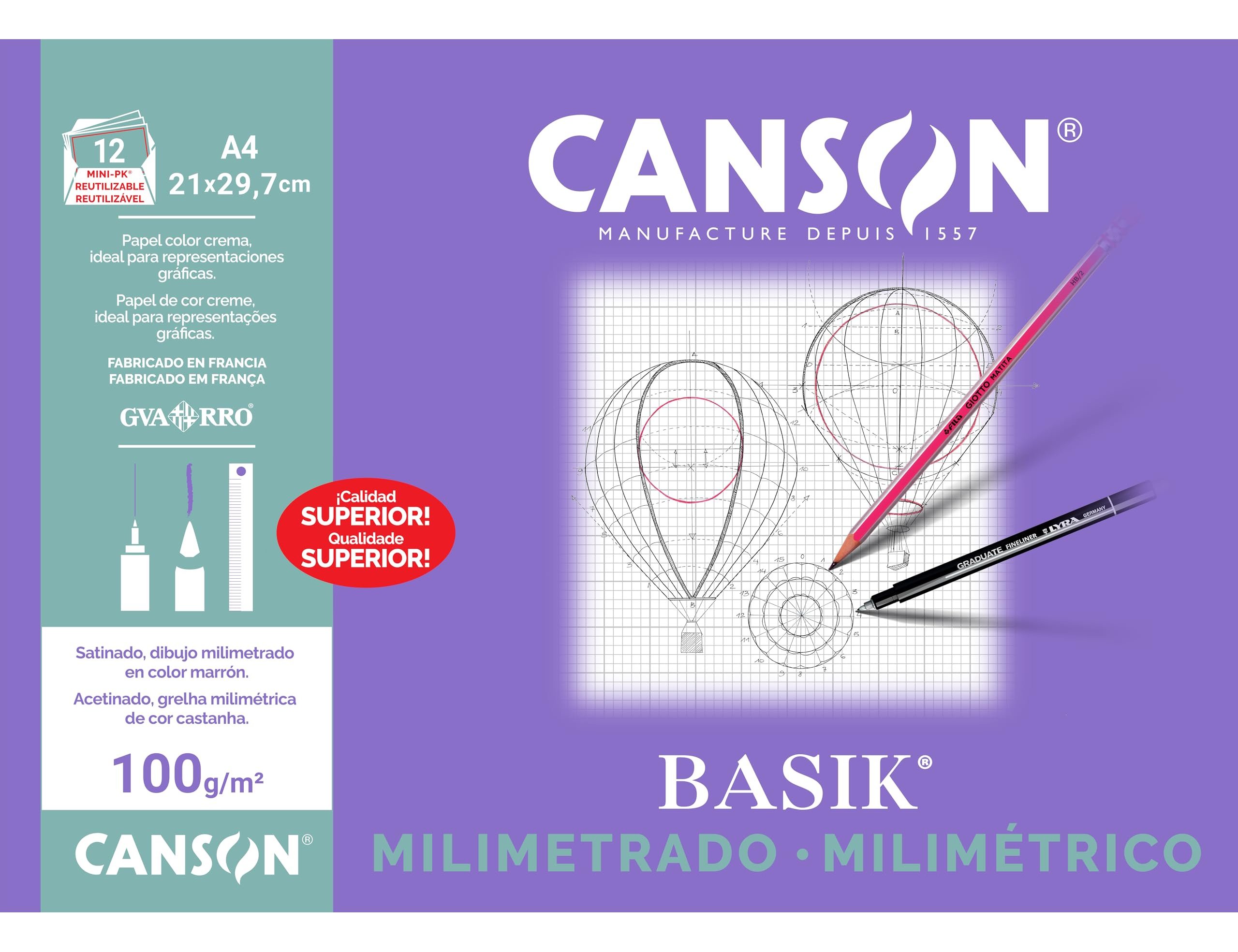 CANSON - 12 FLS PAPEL MILIMETRICO - C200406323 ( Imagem 3 de 7 ) - Preview