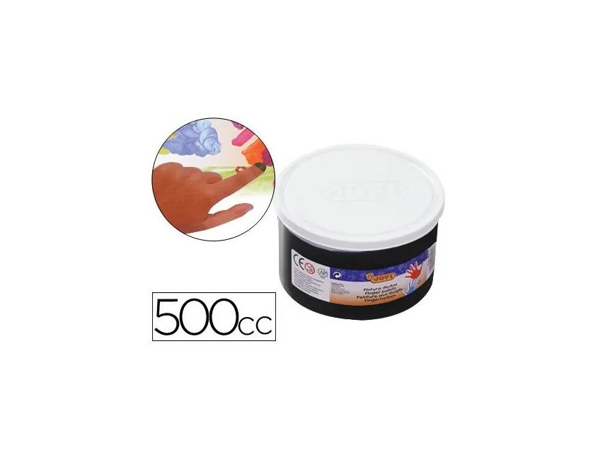 Pintura a dedos jovi 500 ml preto ( Imagem 3 de 3 ) - Preview