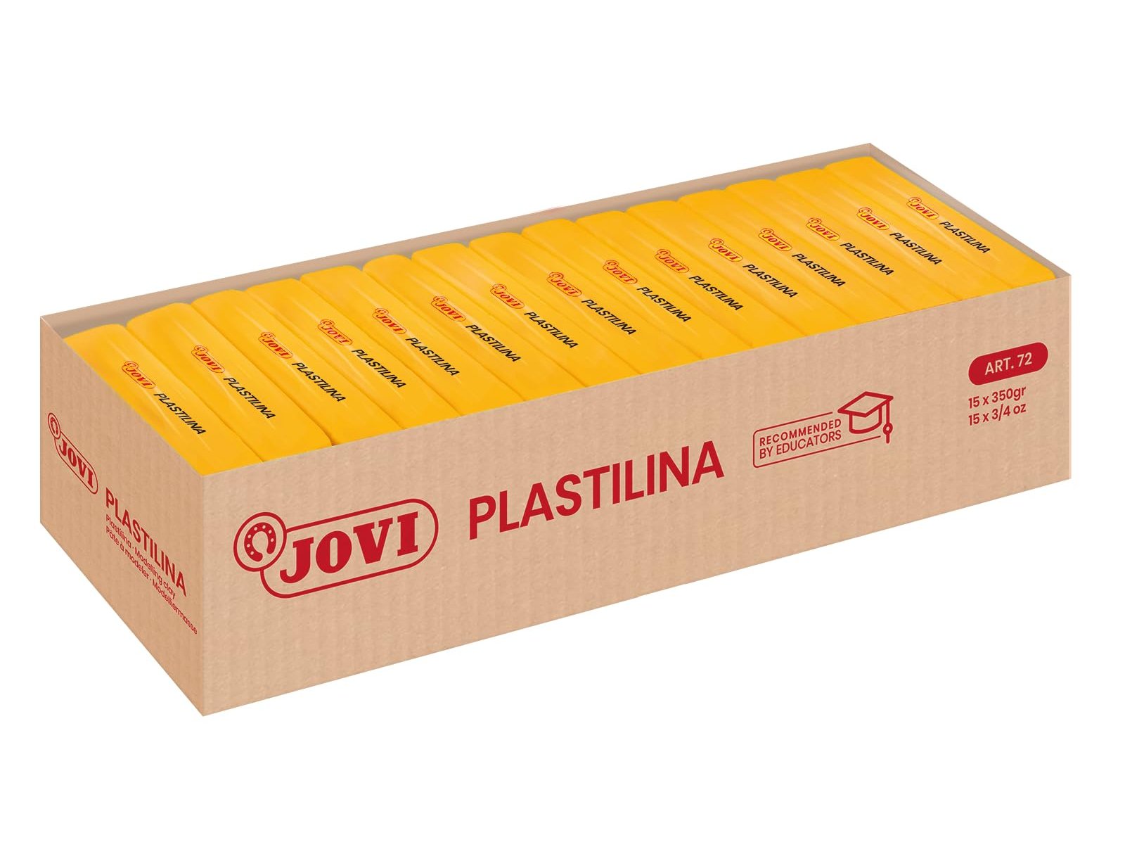 Jovi 72 modeling clay, 350g, dark yellow ( Imagem 3 de 9 ) - Preview