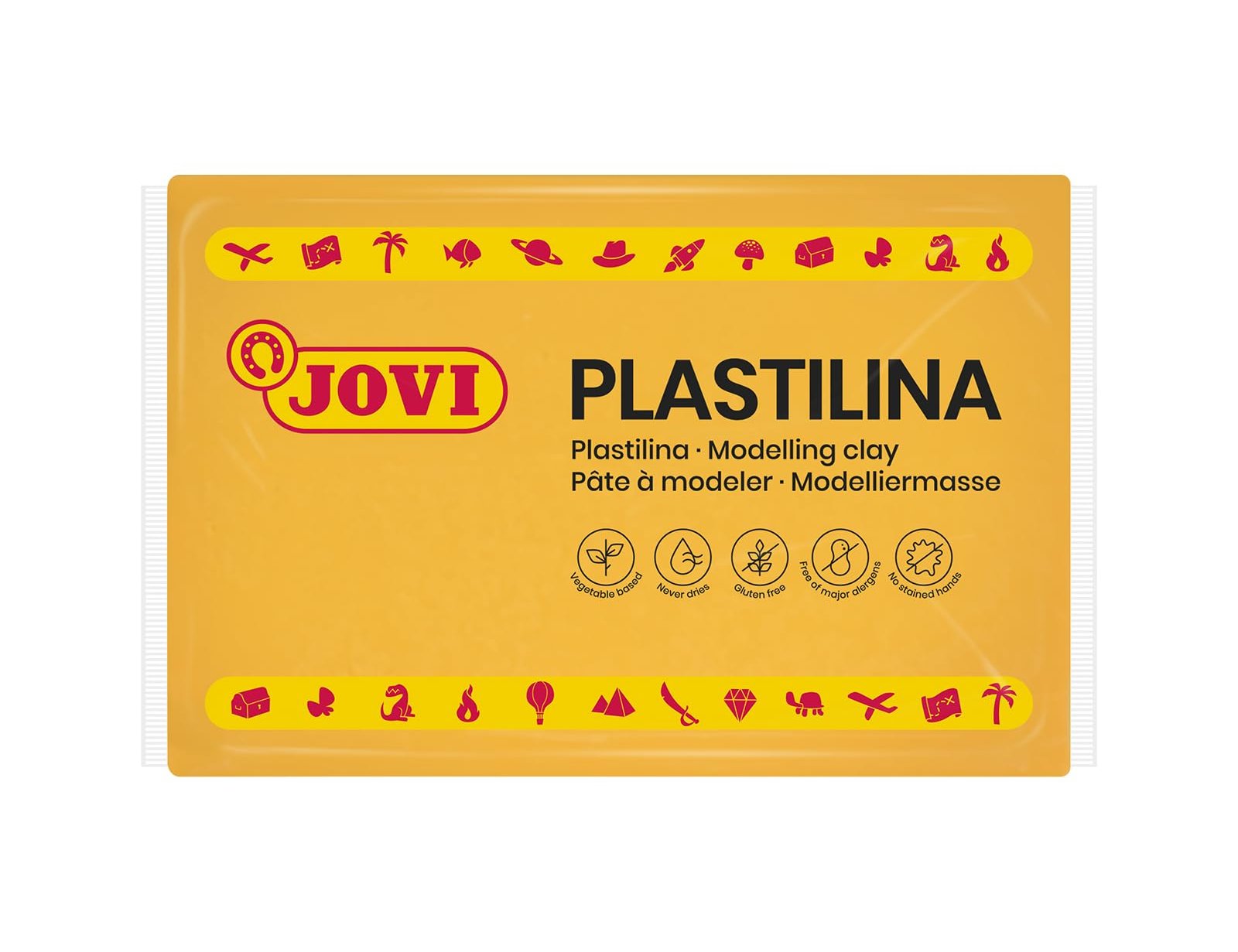 Jovi 72 modeling clay, 350g, dark yellow ( Imagem 4 de 9 ) - Preview