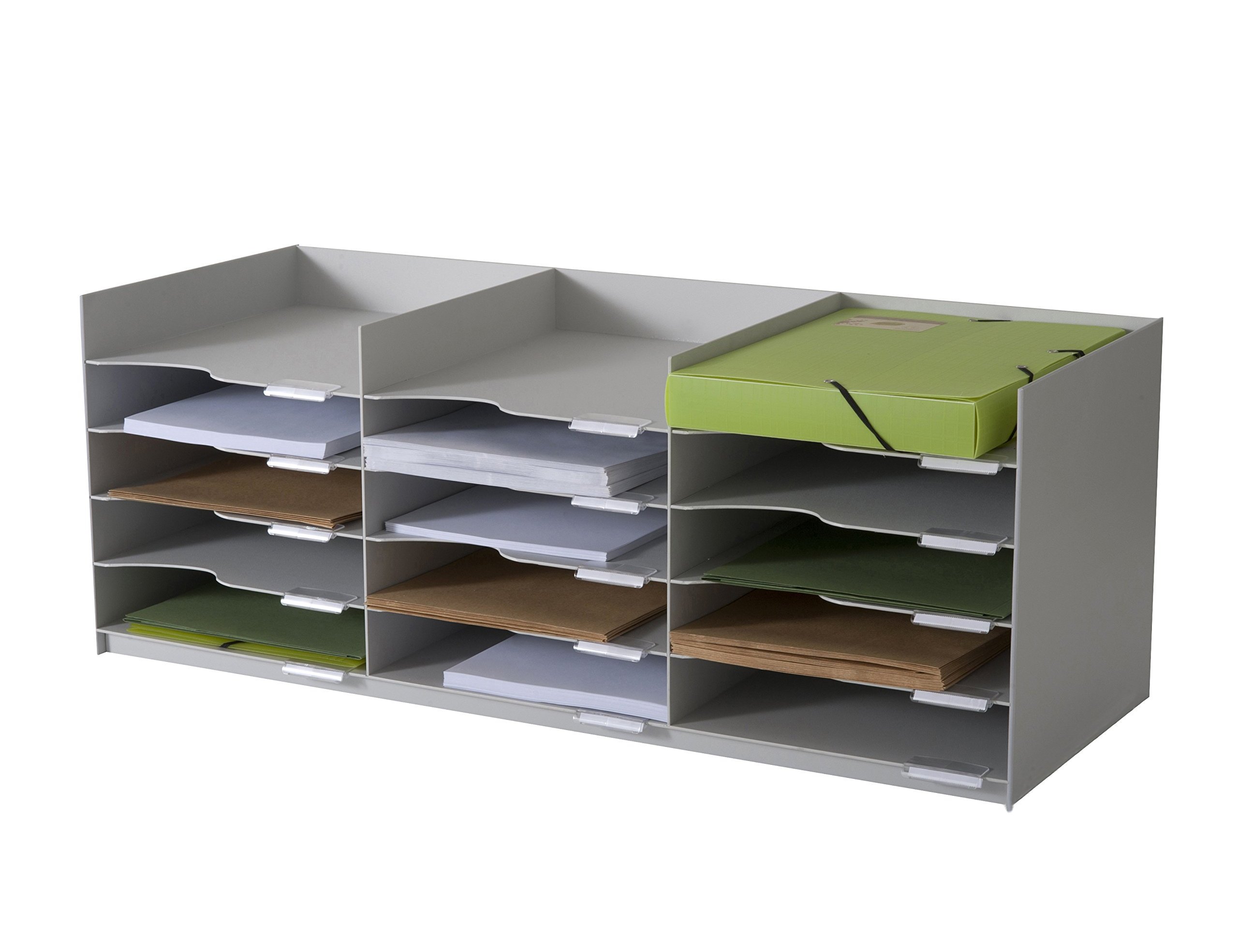 Paperflow file file 15 dividers for din a4 format in gray color 313 x 304 x 757 mm ( Imagem 3 de 3 ) - Preview