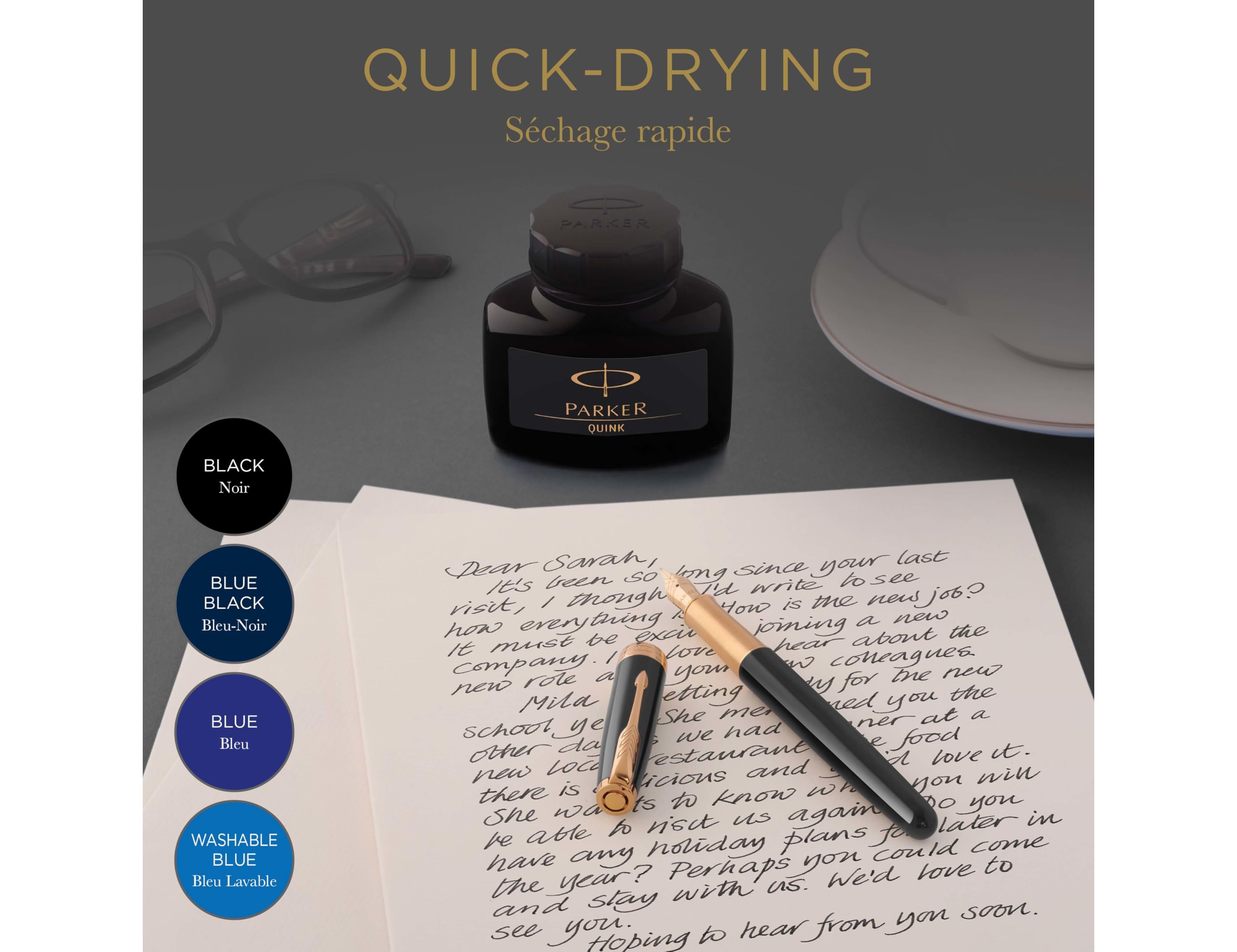PARKER - TINTEIRO 57mL AZUL - 1950376 ( Imagem 5 de 8 ) - Preview